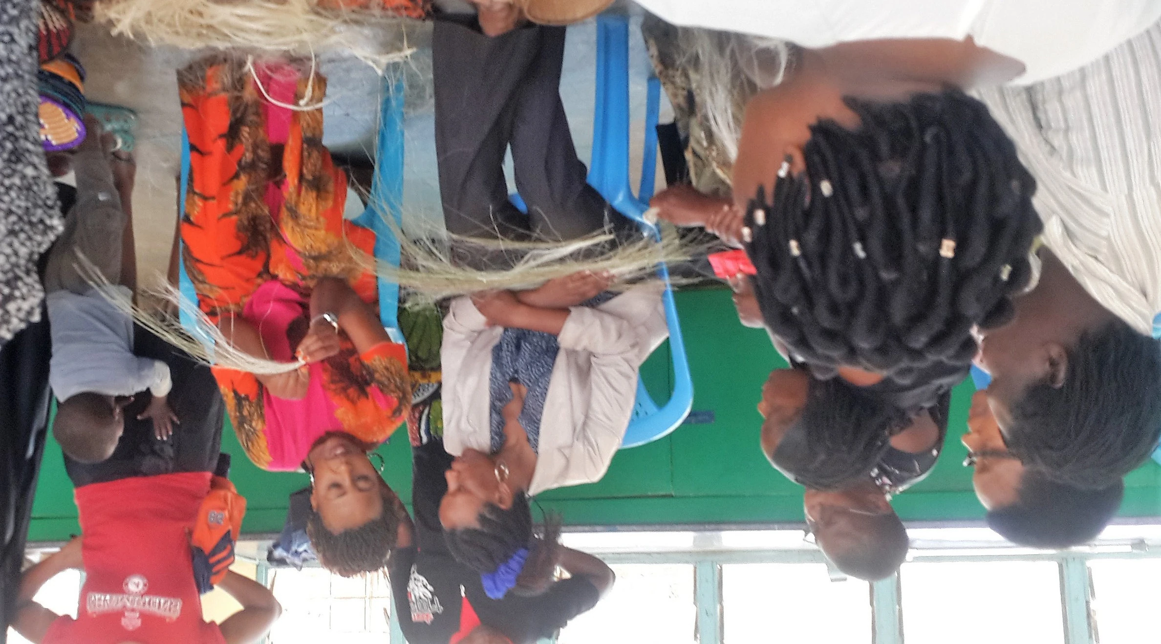 Community basket weaving training