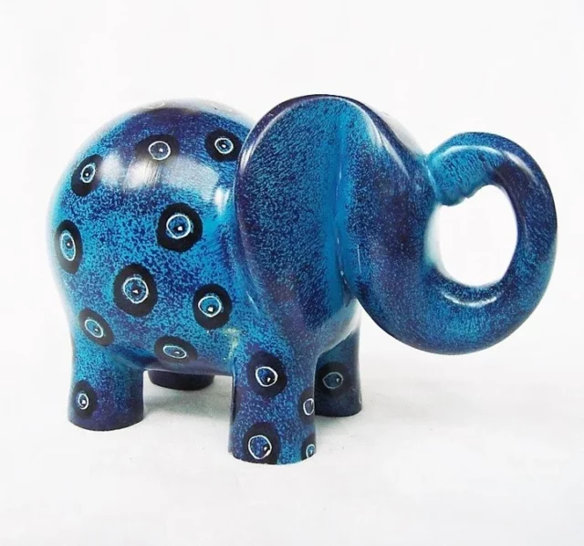 Blue Cartoon Elephant