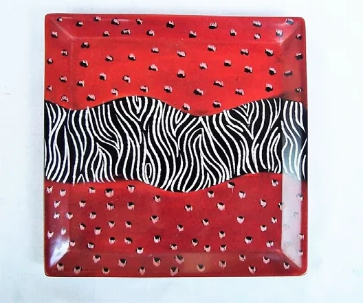 Zebra Square Plate