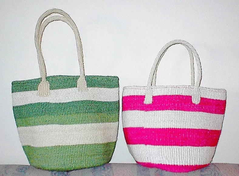 Kiondo 10in Striped Leather